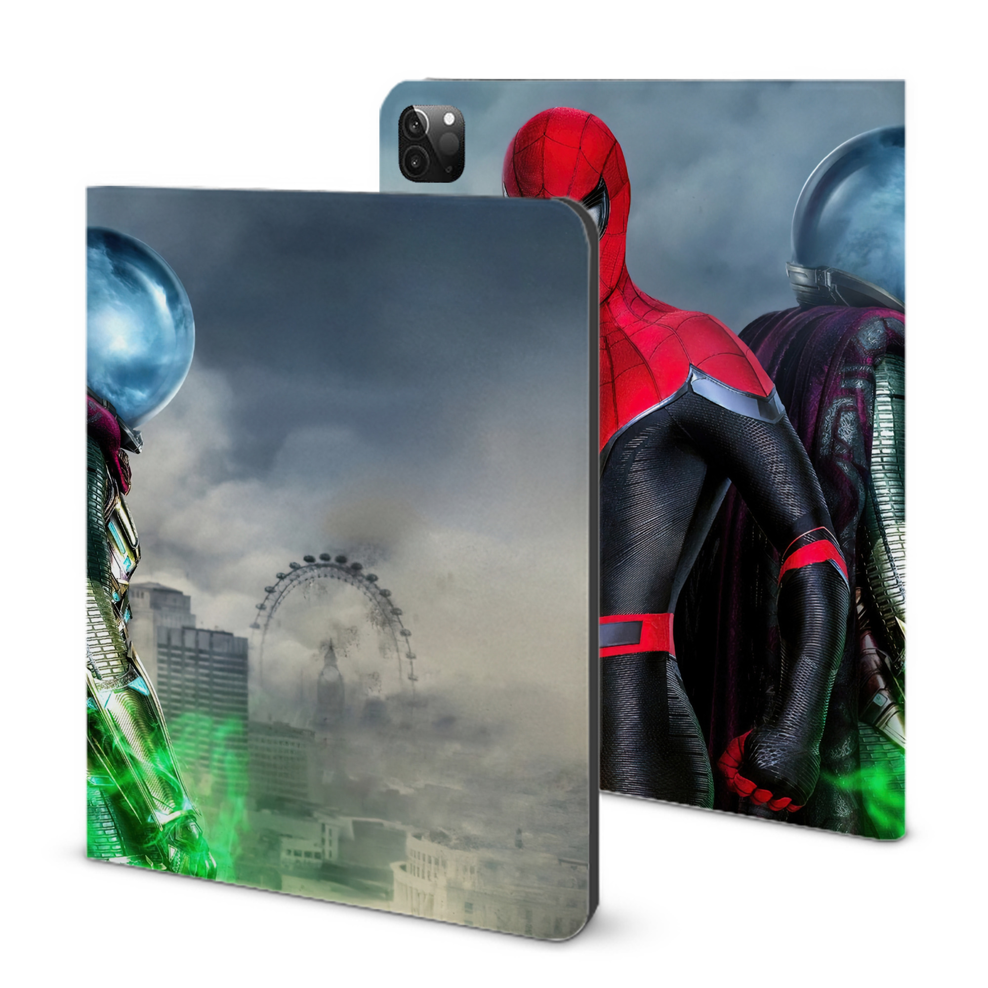 （画像用） Spider Man スパイダーマン IPadケース ペンホルダー付き ブックスタイルデザイン